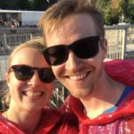 Niagarafälle: vor der Bootsfahrt = trocken