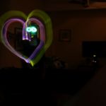 "Zeichnen" mit Knicklichtern